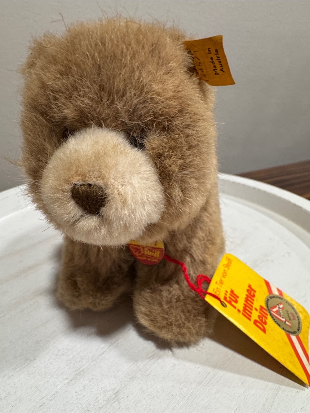 Vintage Steiff ‘Browny’ Bear Cub Plush - 1445/12 ALL TAGS